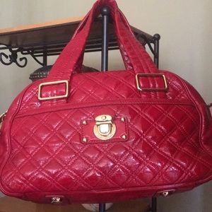 Marc Jacobs lobster red quilted Ursala bag